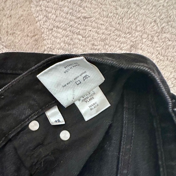 Reformation Jordi Kick Flare Jeans Black 25 - Picture 5 of 5